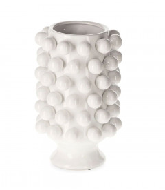 Céramique de Décoration Grappa Blanche H40cm Céramique de Décoration Grappa Blanche H40cm