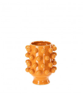 Céramique de Décoration Grappa Orange H24cm