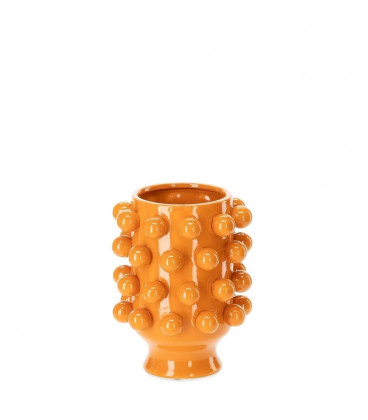 Céramique de Décoration Grappa Orange H24cm