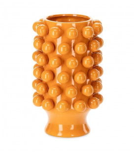 Céramique de Décoration Grappa Orange Clair H40cm