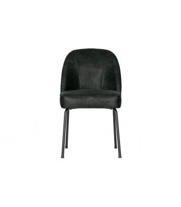 Chaise Vogue Cuir Recyclé NoirWOOOD by De Eekhoorn