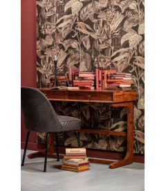 Chaise Vogue Cuir Recyclé NoirWOOOD by De Eekhoorn