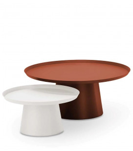Tables Basses Soma Terracotta/Blanc