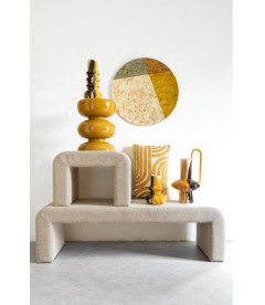 Pouf Lhassa Blanc Bouclette