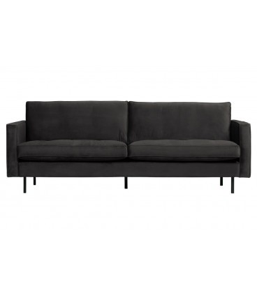 Canapé Rodéo Classic 2.5 Places Velvet Anthracite Matelassé