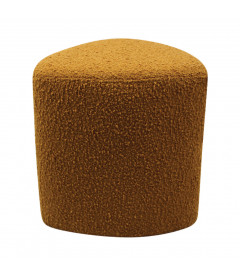 Tabouret Eve tissu bouclette ocre Tabouret Eve tissu bouclette ocre
