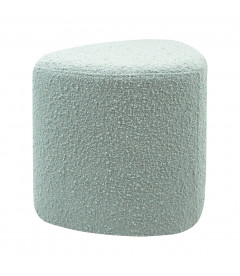 Tabouret Eve tissu bouclette bleu vert doux Tabouret Eve tissu bouclette bleu vert doux