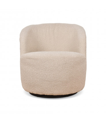 Fauteuil Walter sable pivotant