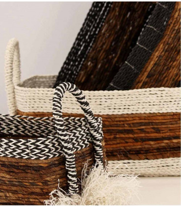 Paniers Raffo Rectangulaires - Set de 3