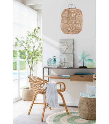 Set De 2 Paniers Anse Bord Blanc