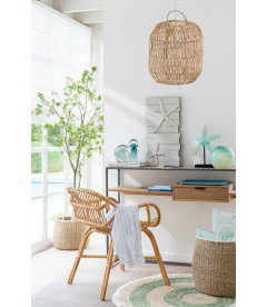 Set De 2 Paniers Anse Bord Blanc Set De 2 Paniers Anse Bord Blanc