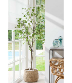 Set De 2 Paniers Anse Bord Blanc Set De 2 Paniers Anse Bord Blanc