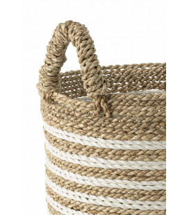 Set 3 Panier Raye Raffia 2