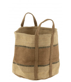 Panier Rond Avec Anses Jute Panier Rond Avec Anses Jute