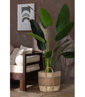 Panier Rond Avec Anses Jute 2