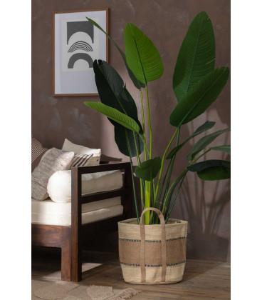 Panier Rond Avec Anses Jute