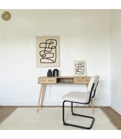 Chaise Capsule bouclette écru Chaise Capsule bouclette écru