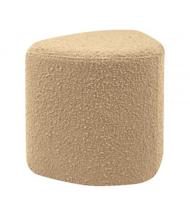 Tabouret Eve tissu bouclette beige