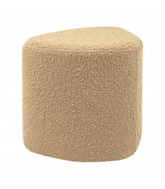 Tabouret Eve tissu bouclette beige Tabouret Eve tissu bouclette beige