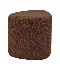 Tabouret Eve tissu bouclette jaune Tabouret Eve tissu bouclette jaune