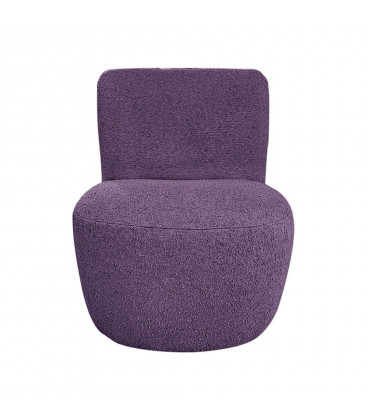 Fauteuil Eve tissu bouclette kaki