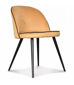 Chaise Ingrid Miel Gansé Noire Chaise Ingrid Miel Gansé Noire