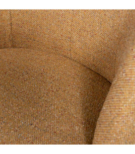 Fauteuil Serra tissu mélangé curryWOOOD by De Eekhoorn 2