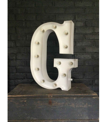 Lettre Lumineuse Métal G