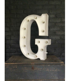 Lettre Lumineuse Métal G