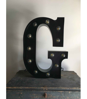 Lettre Lumineuse Métal G
