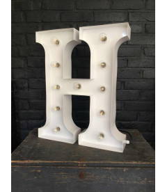 Lettre Lumineuse Métal H Lettre Lumineuse Métal H