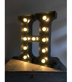 Lettre Lumineuse Métal H Lettre Lumineuse Métal H