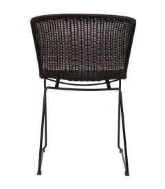 Lot de 2 Chaises Wings Noir Rotin PolyesterWOOOD by De Eekhoorn Lot de 2 Chaises Wings Noir Rotin PolyesterWOOOD by De Eekhoorn