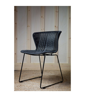 Lot de 2 Chaises Wings Noir Rotin PolyesterWOOOD by De Eekhoorn 2