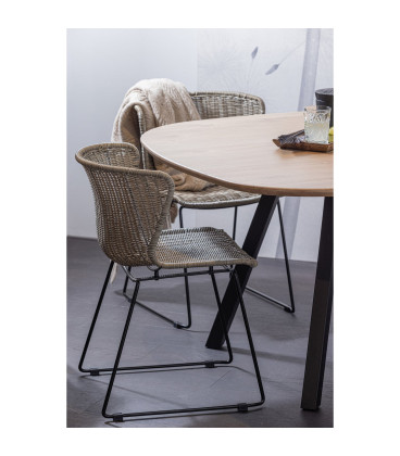 Lot de 2 Chaises Wings Sunkissed Rotin PolyesterWOOOD by De Eekhoorn