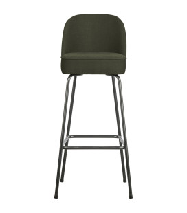 Chaise de Bar Vogue 79cm Tissé Vert ChaudWOOOD by De Eekhoorn