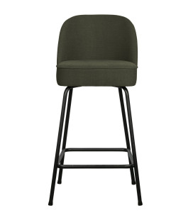 Chaise de Bar Vogue 65cm Tissé Vert ChaudWOOOD by De Eekhoorn