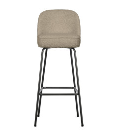 Chaise de Bar Vogue 79cm Bouclé BeigeWOOOD by De Eekhoorn