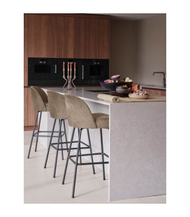 Chaise de Bar Vogue 79cm KakiWOOOD by De Eekhoorn 2