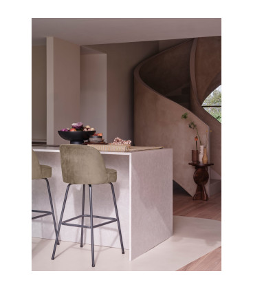 Chaise de Bar Vogue 79cm KakiWOOOD by De Eekhoorn
