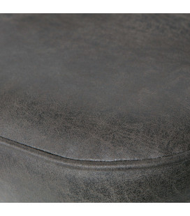 Chaise de Bar Vogue 79cm Noir Cuir RecycléWOOOD by De Eekhoorn 2