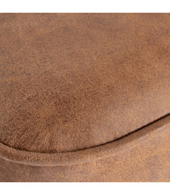 Chaise de Bar Vogue 79cm Cognac Cuir RecycléWOOOD by De Eekhoorn