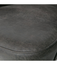 Fauteuil Vogue Cuir NoirWOOOD by De Eekhoorn Fauteuil Vogue Cuir NoirWOOOD by De Eekhoorn