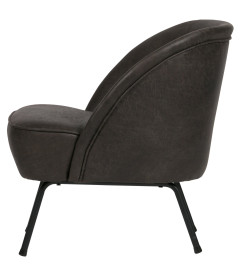 Fauteuil Vogue Cuir NoirWOOOD by De Eekhoorn Fauteuil Vogue Cuir NoirWOOOD by De Eekhoorn