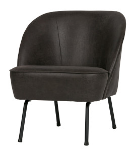 Fauteuil Vogue Cuir NoirWOOOD by De Eekhoorn 2