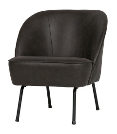 Fauteuil Vogue Cuir NoirWOOOD by De Eekhoorn Fauteuil Vogue Cuir NoirWOOOD by De Eekhoorn