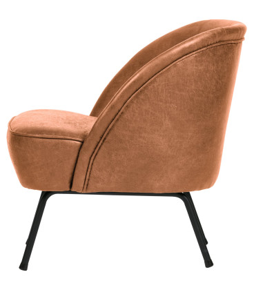 Fauteuil Vogue Cuir CognacWOOOD by De Eekhoorn