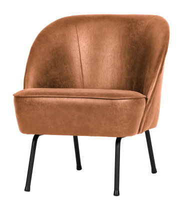 Fauteuil Vogue Cuir CognacWOOOD by De Eekhoorn