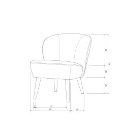 Fauteuil Sara Teddy SandWOOOD by De Eekhoorn Fauteuil Sara Teddy SandWOOOD by De Eekhoorn