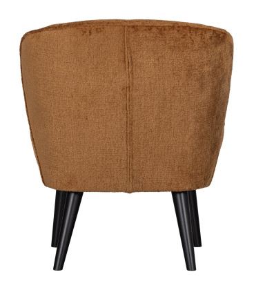 Fauteuil Sara Velours CognacWOOOD by De Eekhoorn
